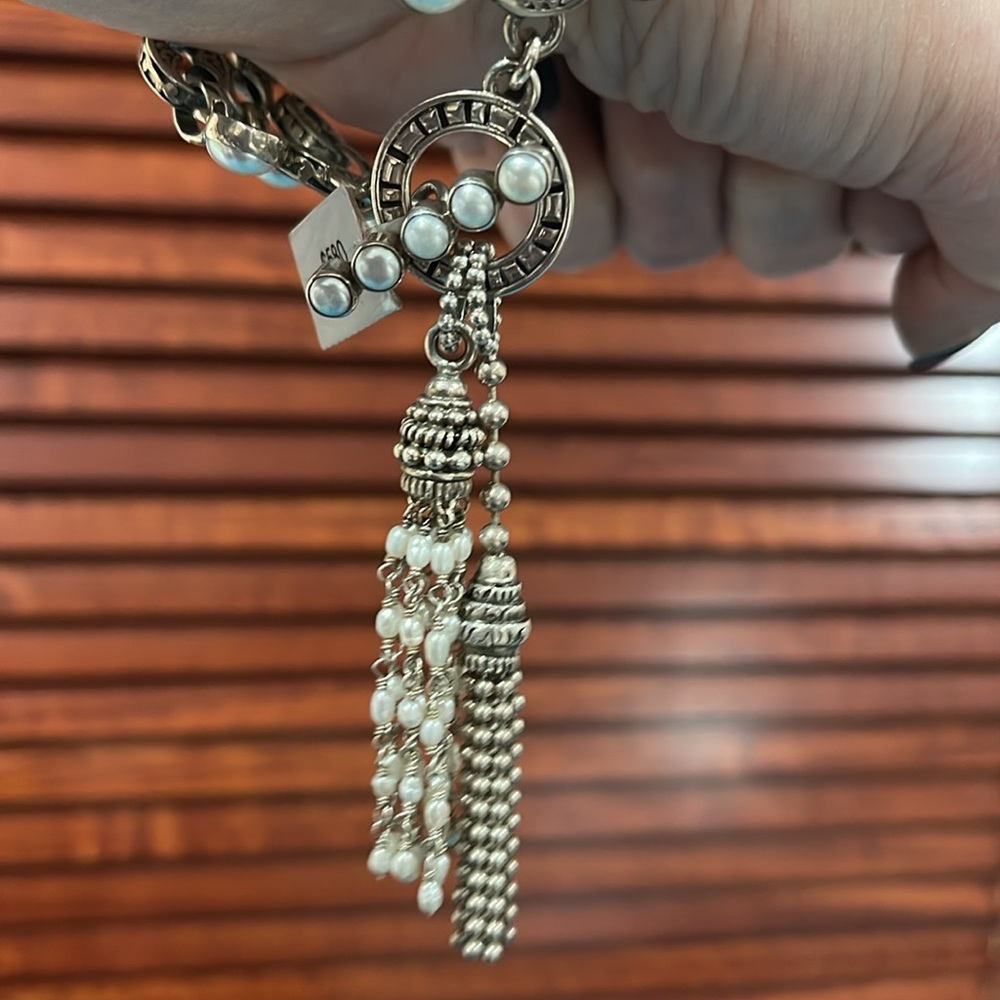Mars & Valentine Sterling and Pearl Tassel Bracelet *Price Firm* - Picture 6 of 13